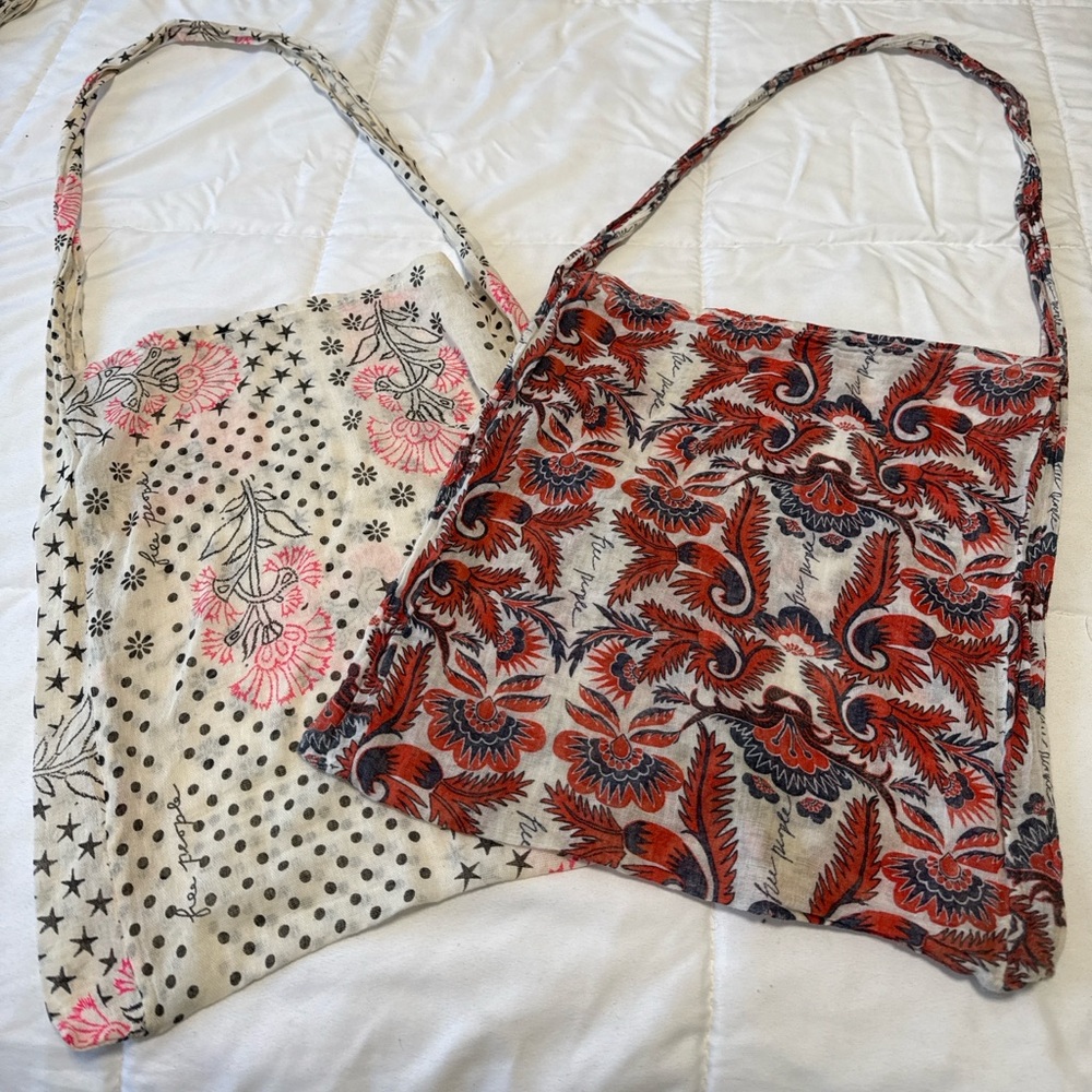 Free People BOHO Floral Printed Double Shoulder Bags . 2